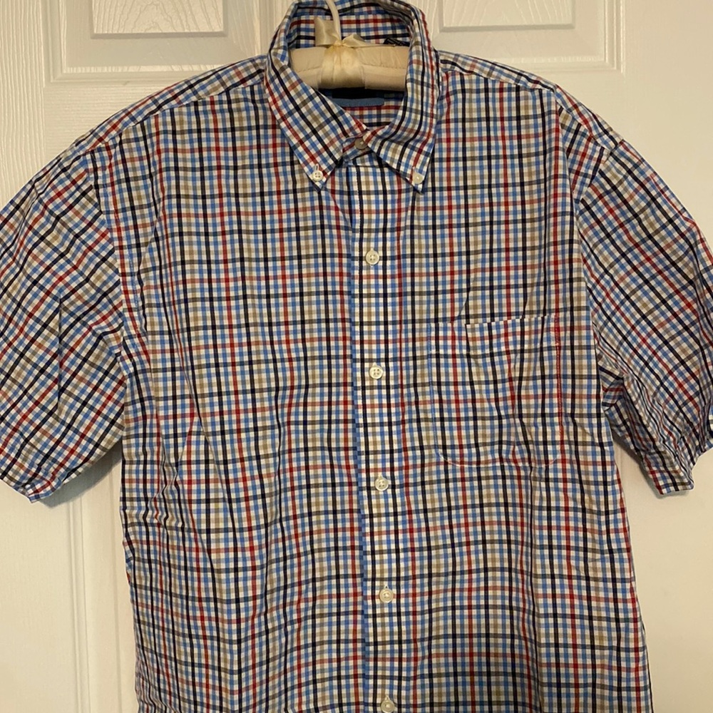 Plaid button down 👔